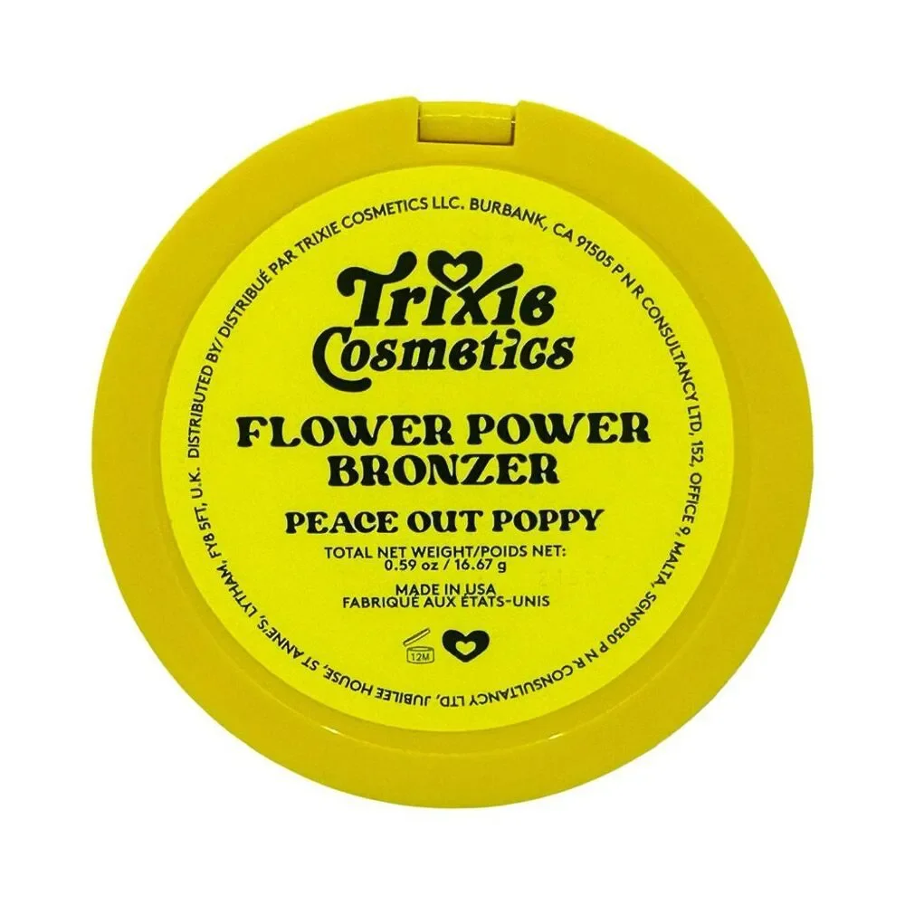 Trixie Cosmetics Flower Power Bronzer - Peace Out Poppy - 0.59 oz / 16.67g
